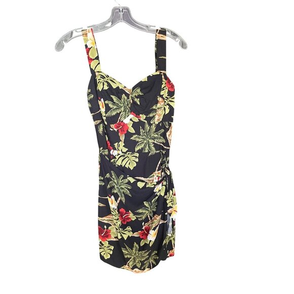 Paradise Found Dresses & Skirts - Paradise Found Honolulu Hawaii Vintage Womens Tropical Floral Dress X-Small 100%